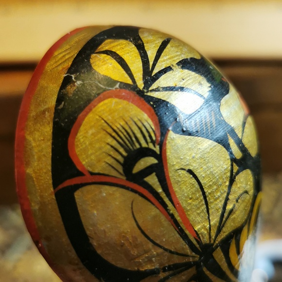 Khokhloma Vintage Wooden Decorative Spoon Made in USSR - Picture 16 of 16